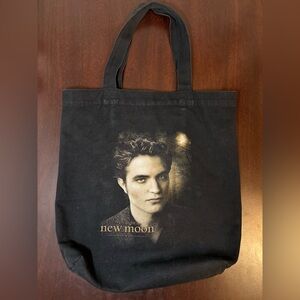 TWILIGHT: NEW MOON Black Canvas Tote Bag (medium size)